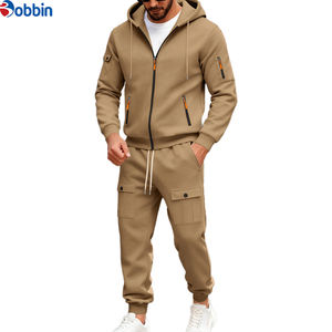 ชุดวอร์มแบบมีฮู้ด 2 in 1 ดีไซน์ unisex ผ้าฟลีซโพลีเอสเตอร์/คอตตอน ไซส์ EU  พร้อมโลโก้สั่งทำพิเศษ  มีเชือกผูก  กระเป๋าหลายช่อง เหมาะสำหรับฤดูหนาว - Product Image 5