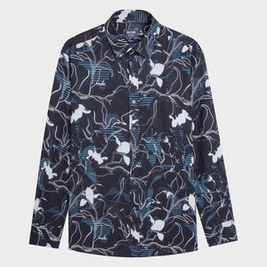 Aristino Brezza Chemise en lin à fleurs d'été pour hommes Prix chaud en gros Col mandarin Anti-rides Respirant Séchage rapide Offre Spéciale - Product Image 1