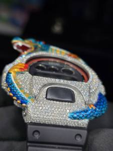 Montre en moissanite Dragon Watch, montre personnalisée améliorée, montre de sport haut de gamme sertie de diamants, au meilleur prix - Product Image 4