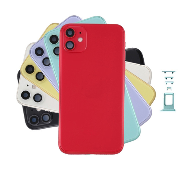 High Quality Back Housing Cover Replacement for Iphone 11 Pro Max Battery Glass Rear Door Chassis With Frame