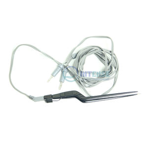 Bayonet Bipolar Forceps Stainless Steel Manual Non-Stick Insulated <b>Cable</b> for High Precision Surgery Durable Safe Medical Tool - Product Image 1