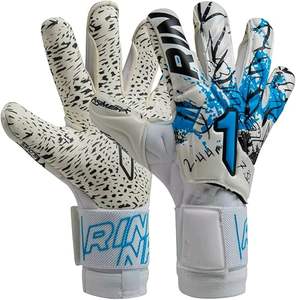 Gants de gardien de but en cuir de qualité supérieure personnalisables coupe personnalisée poignée en latex de football en gros - Product Image 1