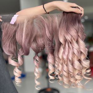 Mèches bouclées de haute qualité avec frontal et mèches pour faire des perruques - Product Image 4