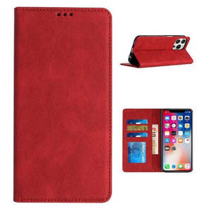 Samsung Galaxy S25 Ultra: Portafoglio in Pelle Vegana Premium con Chiusura Magnetica, Rosso - Product Image 1