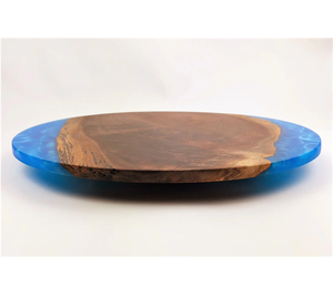 Design de luxe en bois et résine Lazy Susan meilleur produit de designer avec logo personnalisé de qualité supérieure en bois et résine Susan - Product Image 1