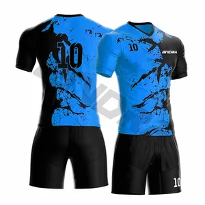 Dye Sublimatie Custom Printing Voetbal Draagt Uniformen Sportkleding Set Team Training Voetbalkleding Voetbal Truien