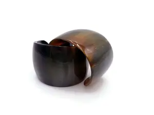 Pulsera de cuerno de búfalo náutico europeo hecha a mano antigua, el mejor diseño, brazalete blanco pulido, joyería, brazalete decorativo de animales - Product Image 3