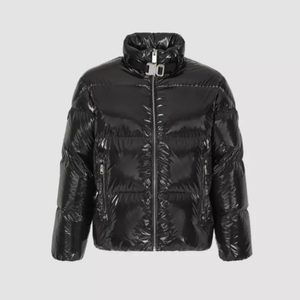 Chaqueta acolchada gruesa con cremallera completa para hombre, venta al por mayor, chaqueta acolchada brillante de invierno para exteriores Unisex personalizada - Product Image 5