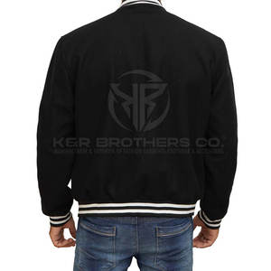 Hombres Varsity Jacket Premium Quality Fashion Letterman Bomber Jacket para Sports Club y Daily Streetwear - Product Image 5