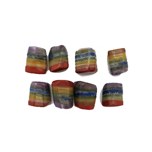 Piedra caída 7 chakra cristal natural caído curación a granel guijarro ágata Piedra preciosa Reiki chakra piedra natural al por mayor a granel - Product Image 6