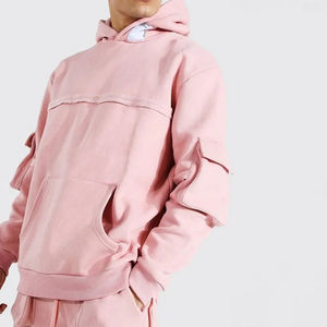 Sérigraphie personnalisée avec logo sur toute la surface des vêtements pour hommes, vêtements de sport, ensemble court, sweats à capuche de haute qualité avec fermeture éclair, respirant de haute qualité - Product Image 2