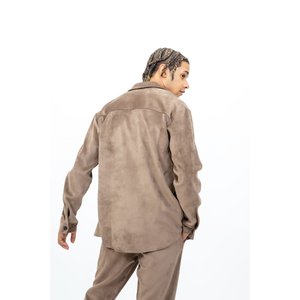 Pantaloni e pantaloni in velluto a coste color cammello da uomo - Product Image 2