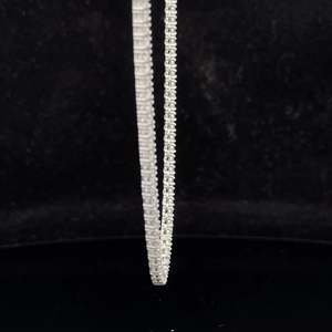 Cadena de Tenis de Oro 14k/18k/10k con Diamantes Brillantes Cultivados en Laboratorio, Unisex, Elige Tu Color, Elegantes Collares de Joyería Aliora - Product Image 5