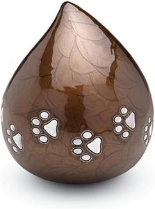 Handmade <b>Large</b> Adult Mosaic Aluminium Glass Cremation <b>Urn</b> Unique Funerals Supply With Individual Tiles Applied Burial - Product Image 3