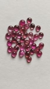 พลอยทัวร์มาลีนสีชมพูขนาด4มม. อัญมณีสีเขียวธรรมชาติทรงแบนหินทัวร์มาลีนสำหรับทำเครื่องประดับ - Product Image 6