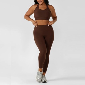 สปอร์ตบราแบบใหม่ เนื้อผ้านุ่มสบายสำหรับผู้หญิง ทรง Racerback เหมาะสำหรับโยคะ ป้องกันการเกิดขุย ใช้สำหรับออกกำลังกายและฟิตเนส - Product Image 6