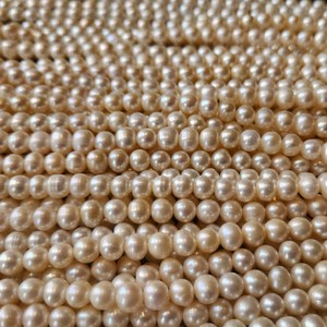 Perles de culture d'eau douce blanches 8 mm lisses certifiées par un tiers, brins en vrac pour la fabrication de bijoux, changement de couleur optique - Product Image 4