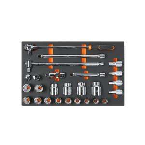 BETA EVA Plateau en mousse avec cliquets et douilles vides de 3/4'' - Product Image 1