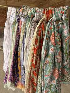 Floral Printed Lots Of Wholesale Indian Block Printed Design Women For <b>Sarongs</b> <b>Beach</b> Wear <b>Wrap</b> Cover Ups Indian Scarfs - Product Image 3