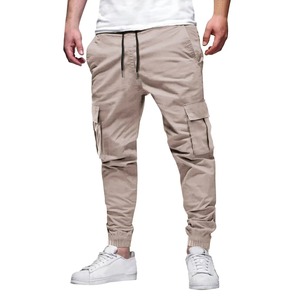 Nuevo estilo de lona informal para hombre, monos de bolsillo con cordón medio, moda, ocio, deportes al aire libre, pantalones de invierno con pies agrupados - Product Image 4