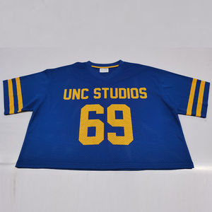 Camiseta Deportiva Personalizada al por Mayor para Hombre, Manga Corta, 100% Poliéster, con Bloques de Color, Cuello en V, Sublimación, Secado Rápido, Malla Transpirable - Product Image 1