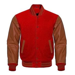 Chaquetas de bombardero de hombre con logotipo personalizado al por mayor con diseño vintage de béisbol universitario estilo universitario OEM ODM Bienvenido - Product Image 2