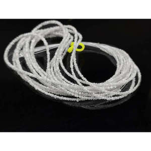 Perles de diamant blanc naturel 100% - Perles brutes non taillées, couleur blanc neige - Product Image 1