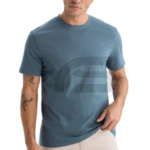 Camiseta Casual de Manga Corta para Hombre, Corte Regular, Precio al por Mayor, Tela de Algodón Transpirable de Alta Calidad, Logotipo Personalizado Impreso - Product Image 1