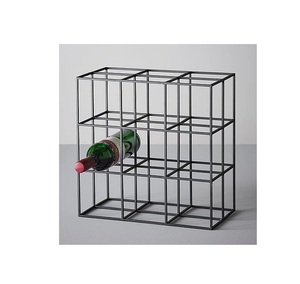 Casier à vin en métal tendance support de bouteilles de bière décoratif de l'Inde affichage de vitrine de Style Premium casier à vin en fil fini or - Product Image 4