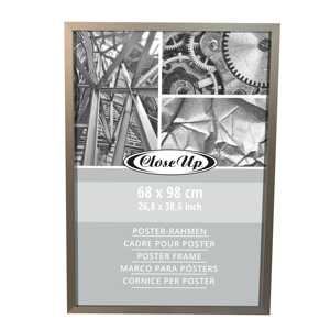 Cadre photo moderne en bois argenté 68 x 98 cm pour affiches murales - Product Image 6