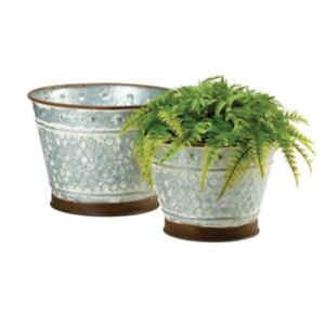 Fournisseur direct d'usine, jardinière en métal blanc, support en fer amovible, grand pot rond de jardin, ensemble pour usage commercial - Product Image 2