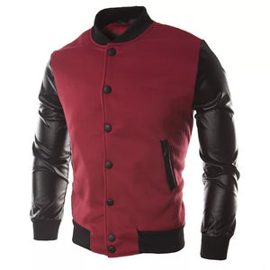 Chaquetas de hombre con estampado de logotipo personalizado 2025 de alta calidad para la temporada de invierno MOQ bajo chaqueta Lettermen para hombres - Product Image 3