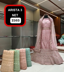 Vêtements indiens et pakistanais les plus vendus, Lehenga Choli pour femmes, pour les mariages et les fêtes, disponibles au prix de gros - Product Image 2