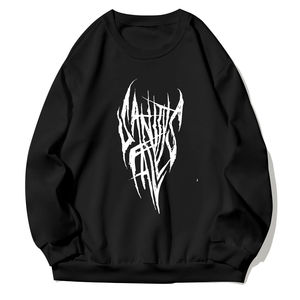 เสื้อสเวตเตอร์คอตตอนฟลีซของผู้ชายเสื้อสเวตเตอร์คอตตอนคอกลมแอซิดแบบกำหนดเองเสื้อผ้าแนวสตรีทผ้าคอตตอนลาย100% สำหรับฤดูหนาว - Product Image 1