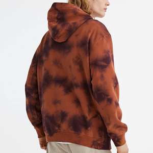 Vente en gros de sweatshirts à capuche personnalisés pour hommes 100% coton tissu thermique respirant quantité minimale de commande bas sweats à capuche sérigraphiés - Product Image 5