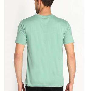 Personnalisé surdimensionné 100% coton hommes T-Shirt lavage à l'acide Vintage Street Wear fermeture à glissière tissu de velours respirant Logo personnalisé - Product Image 4