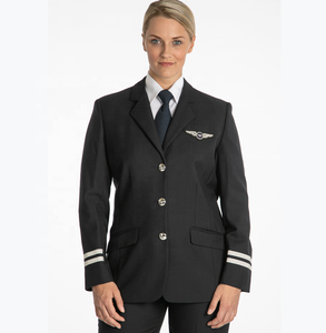 Conjunto de Uniformes Personalizados de Aerolínea para Piloto, Traje Transpirable de Dos Piezas para Hombre, Ajuste Cómodo, Producción de Fábrica Al por Mayor - Product Image 3