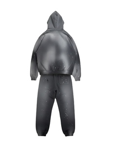 Chándales con Logotipo Personalizado, Transpirables, Lavados al Ácido, de Algodón 100% Pesado, Estilo Oversize, Streetwear, Sudadera para Invierno - Product Image 3