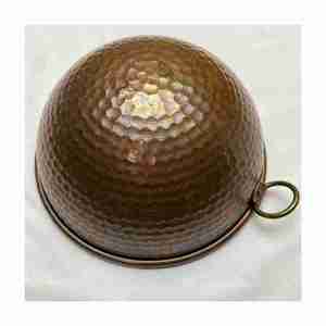 Bol de mélange en cuivre lourd de haute qualité Top vente artisanat indien écologique bol en métal Durable pour Camping Direct Inde - Product Image 4