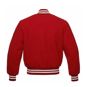 Vente en gros de veste de baseball Letterman Varsity personnalisée pour hommes avec manches en cuir respirant grande taille saison estivale - Product Image 6