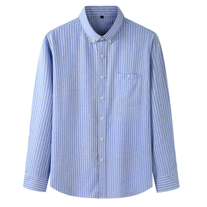 แฟชั่นฤดูใบไม้ผลิใหม่/ฤดูร้อนผู้ชายคุณภาพสูงผ้าฝ้ายเสื้อแขนยาวเสื้อสําหรับชายSlimธุรกิจเสื้อลายเสื้อ - Product Image 2