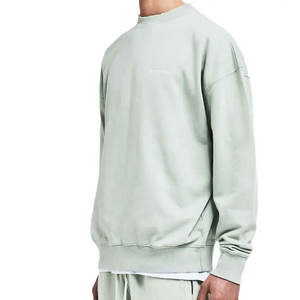 Chándal de gran tamaño de algodón lavado con ácido unisex logotipo personalizado ecológico conjunto de chándal al por mayor diseño de ropa a granel de invierno para hombre - Product Image 3