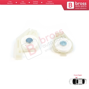 BWR5393+BWR1063 Front Right Window Regulator Repair Corner Cable <b>Roller</b> Pulley <b>Clips</b> Pin Set 1+2 for Doblo MK1 MPV Van 119 223 2 - Product Image 5