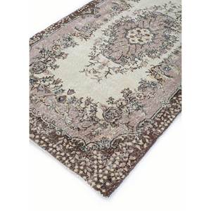 พรมขนสัตว์ถักมือสีเบจและสีน้ำตาล ขนาด 9x12 ฟุต รุ่น Pae-3295 ลายเหรียญตรา สำหรับตกแต่งบ้าน ห้องนั่งเล่น หรือทางเดิน - Product Image 2