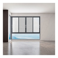 Fenêtre coulissante en aluminium sur mesure certifiée NFRC, grande taille, avec moustiquaire, hermétique, à double vitrage, écoénergétique