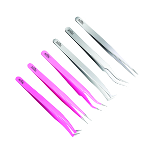 ชุด6-Pcs สแตนเลสสำหรับต่อขนตาเพิ่มวอลลุ่มแหนบปลายผมไฟเบอร์แบบกำหนดเอง - Product Image 3