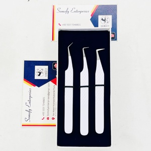 Pinzas para Pestañas Somofy Enterprises con Recubrimiento Blanco - Acero Inoxidable de 10 mm, Precisión, Duraderas, Puntas Lisas/Serradas/Dentadas, Logotipo Personalizado - Product Image 6