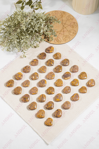 Natural <b>Elephant</b> Jasper Heart Healing Stone Chakra Energy Crystal for Meditation Home <b>Decor</b> Spiritual Gift Collection - Product Image 1