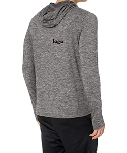 Tech เสื้อยืดมีฮู้ดแขนยาวสำหรับผู้ชาย,เสื้อยืดแฟชั่นผ้าโพลีเอสเตอร์88% โพลีเอสเตอร์12% อีลาสเทนนำเข้าเครื่องซักผ้าจำนวนมาก - Product Image 2