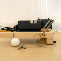 Máquina de Pilates de Lujo en Madera de Arce Dorada, Resistente y Saludable, Profesional, de Grado Comercial para Estudio, Venta al Por Mayor, para Yoga y Fitness